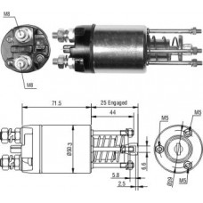 SOLENOIDE 12V, FIAT, UNO, FIORINO, TIPO