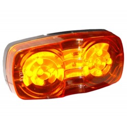 FAROL LATERAL BIVOLTAJE CON CANAL 10 LED, AMBAR