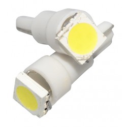 SET AMPOLLETA T5, 12V, 1 LED HIGH POWER, BLANCA