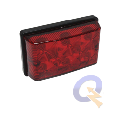 FAROL LATERAL RECT.BIVOLTAJE 8 LED,10x6,1x3,2,ROJO