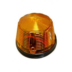FAROL REDONDO LATERAL BIVOLTAJE 9 LED, Ø88mm,AMBAR