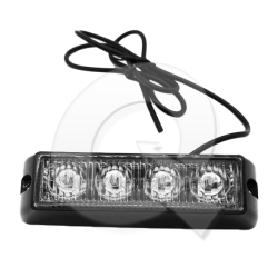 FAROL DESTELLANTE BIVOLTAJE 10V-30V,4 LED,114mm,BL