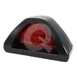 TERCERA LUZ DE FRENO TRIANGULAR 12 LED, ROJO