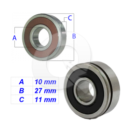 RODAMIENTO ALTERNADOR, B10-50D, C/SEGURO
