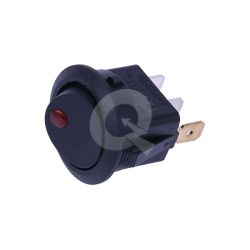 INTERRUPTOR REDONDO ON/OFF 12V 3T,C/LED (P),ROJO