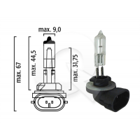 AMPOLLETA,H27, 881, 889,12V,37W, PGJ13, AVEO