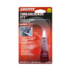 TRABA TUERCA Y PERNO TORQUE ALTO 6 ml, LOCTITE 271