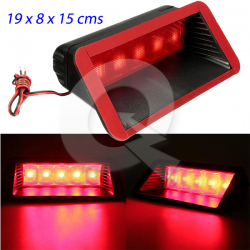 TERCERA LUZ FRENO 12V 12 LED,19x8x15 cms, ADHESIVA