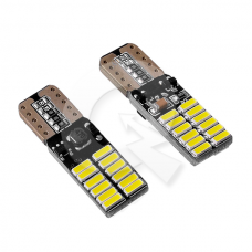 SET AMPOLLETA BIVOLTAJE T10, 26 LED, 3W, BLANCA