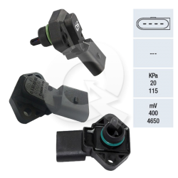 SENSOR MAP, BYD, CHERY, GEELY, HAIMA, GOL, GOLF