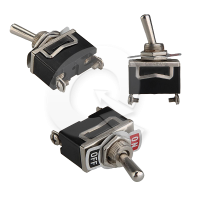 INTERRUPTOR METALICO 6A 250VAC,ON/OFF, 2T, C/TORN