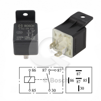 RELAY AUXILIAR, 24V, 20A, 5T, 0332 019 203, BOSCH