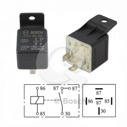 RELAY AUXILIAR, 24V, 20A, 5T, 0332 019 203, BOSCH