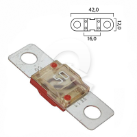 FUSIBLE TIPO EUROPEO BF1, 50A, ROJO
