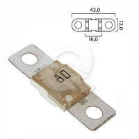 FUSIBLE TIPO EUROPEO BF1, 80A, BLANCO