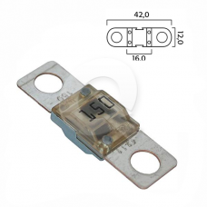 FUSIBLE TIPO EUROPEO BF1, 150A, NEGRO