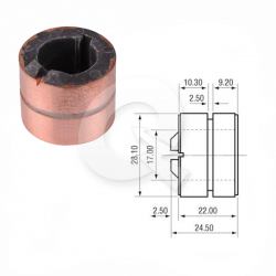 COLECTOR ALTERNADOR BOSCH, FORD, M.BENZ