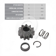 PIÑON, 11D, NISSAN, TERRANO, L200, H1, D21