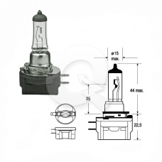 AMPOLLETA,H11B,12V,55W,SANTA FE,OPTIMA,SOUL,CR-V
