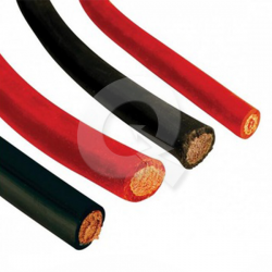 CABLE BATERIA Nº00, ALAMBRE COBRE Ø 9.5 mm, NEGRO