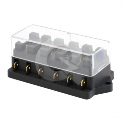 CAJA PORTA FUSIBLE, 6 SALIDAS
