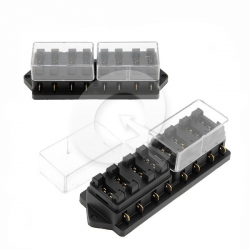 CAJA PORTA FUSIBLE, 8 SALIDAS