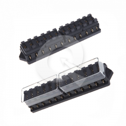 CAJA PORTA FUSIBLE, 12 SALIDAS