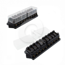CAJA PORTA FUSIBLE, 10 SALIDAS