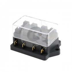 CAJA PORTA FUSIBLE, 4 SALIDAS