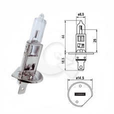 AMPOLLETA, H1, 12V, 100W, (P14,5s), BRM