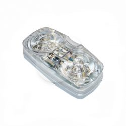 FAROL LATERAL BIVOLTAJE CON CANAL,10 LED, BLANCO