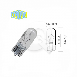 AMPOLLETA COLA PEZ, T10 24V 5W, CLARA, TRIFA