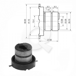 COLECTOR ALTERNADOR HITACHI, MAZDA, HONDA, FORD