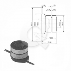 COLECTOR ALTERNADOR VALEO, PEUGEOT, RENAULT
