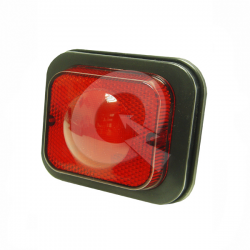 FAROL LATERAL BIVOLTAJE 4 LED, 10x8,5x2,8 cms,ROJO