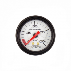 MARCADOR PRESION ACEITE MECANICO 100 Psi, BLANCO