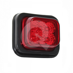 FAROL TRASERO BIVOLTAJE  6 LED,10 x8.5x3.5 cm,ROJO