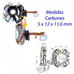 PORTA CARBON ARRANQUE 12V, CITROEN, FIAT, CHEVROLE