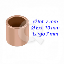 BUJE BRONCE GRAFITADO, N° 1015,  7x10x7 mm