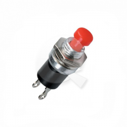 BOTON PULSADOR CHICO, ROJO (TURBO TIMER)