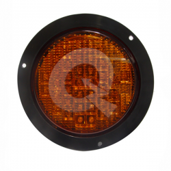 FAROL BIVOLTAJE 4', 40 LED,BASE APERNADA,AMBAR