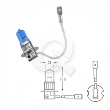 AMPOLLETA, H3, 24V, 100W, LUZ DIA, BRM