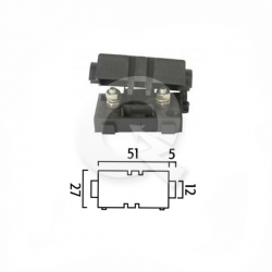 PORTA FUSIBLE TIPO EUROPEO 42x12mm