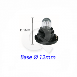 SOQUETE TABLERO 12V 1.2W, VOLKSWAGEN, NEGRO,MF14