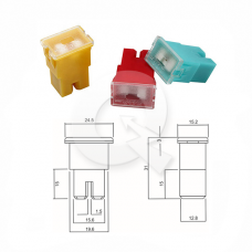FUSIBLE LINK HEMBRA, 50A, RIEL CORTO, ROJO