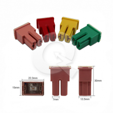 FUSIBLE LINK HEMBRA, 80A, RIEL LARGO, NEGRO