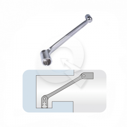 LLAVE DADO 180°, 8 x 9mm