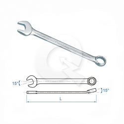 LLAVE PUNTA/CORONA, 17mm