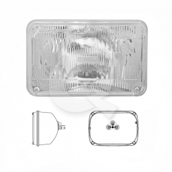 SILVIN HALOGENO RECT.12V 60/55W, 16.2x12 cms, 3C