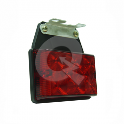 FAROL RECTANGULAR COLGANTE BIVOLTAJE 8 LED, ROJO